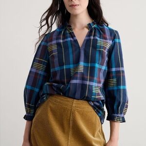 NWT SEASALT CORNWALL Aggie Notch Neck Top SIZE 8